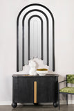 DM10526A-Arc 72 inch Full Length Black Mirror/ Mirrored Wall Art