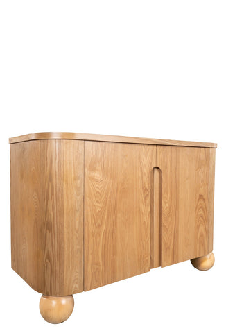 DM20739-Flamm Accent Cabinet with Ball Feet