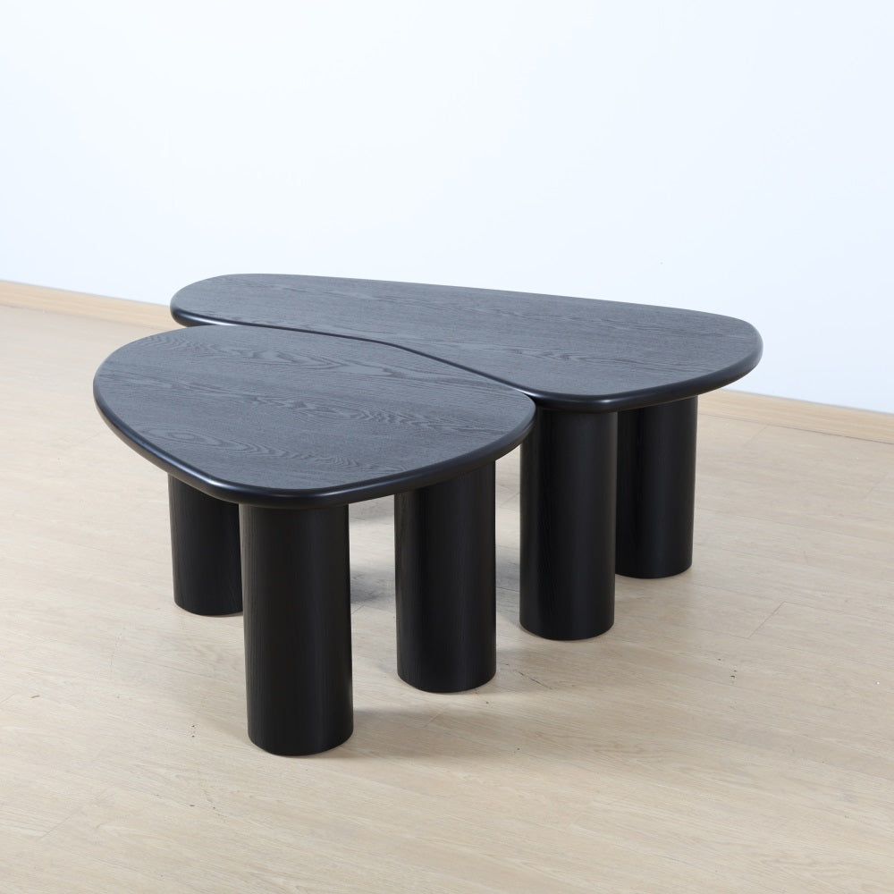 black wood coffee table