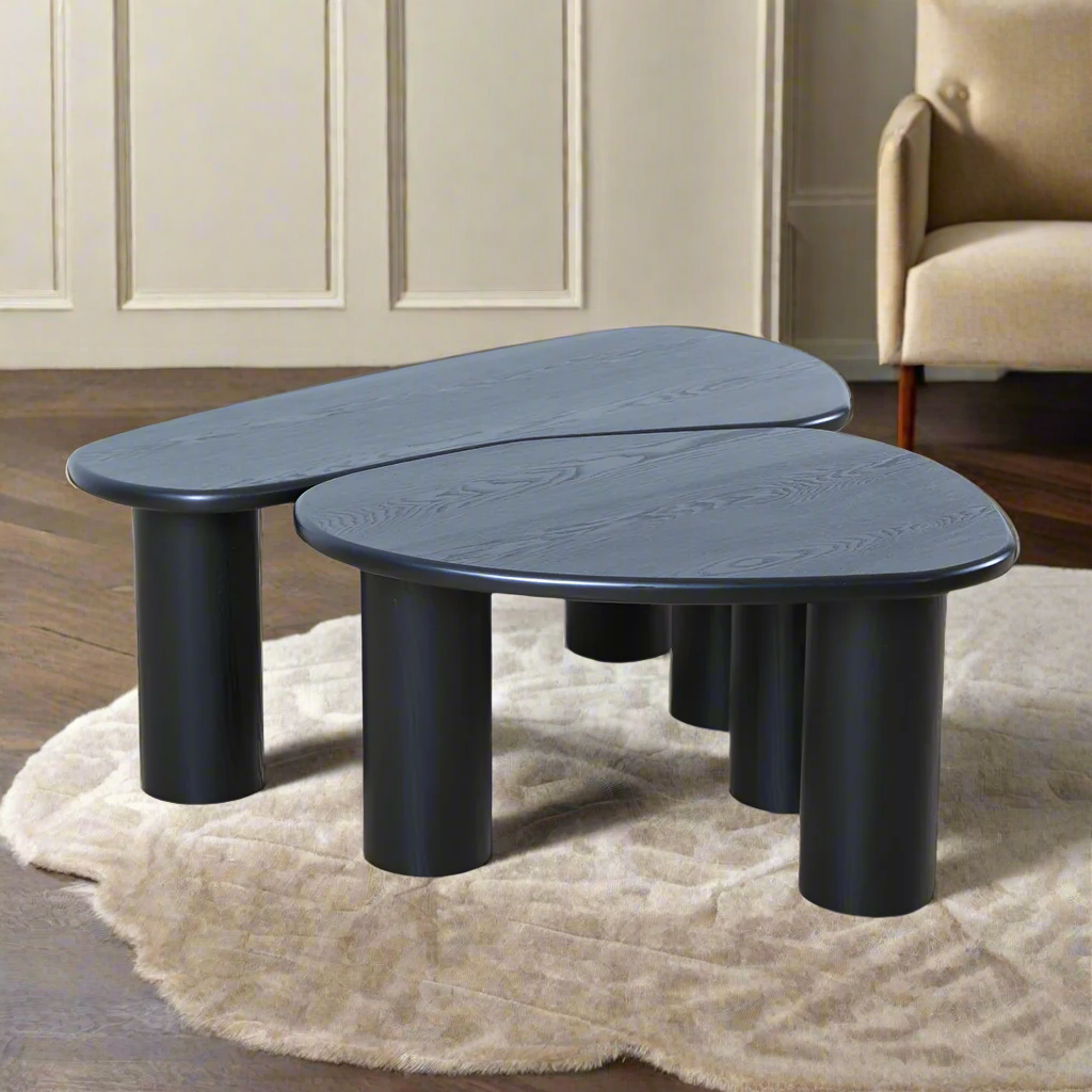 black coffee table set