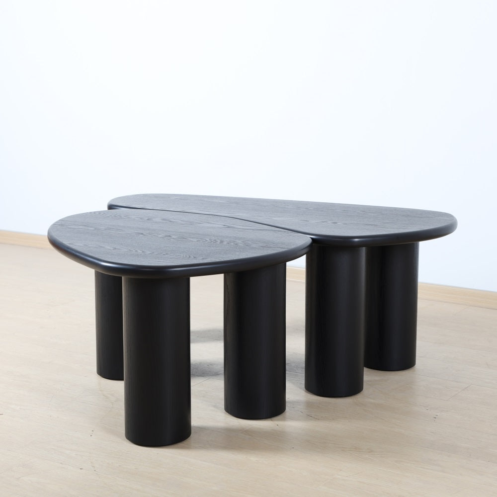 coffee table with rounded edges