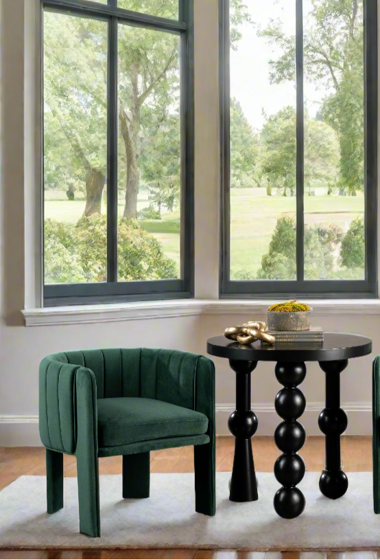 green living room chair