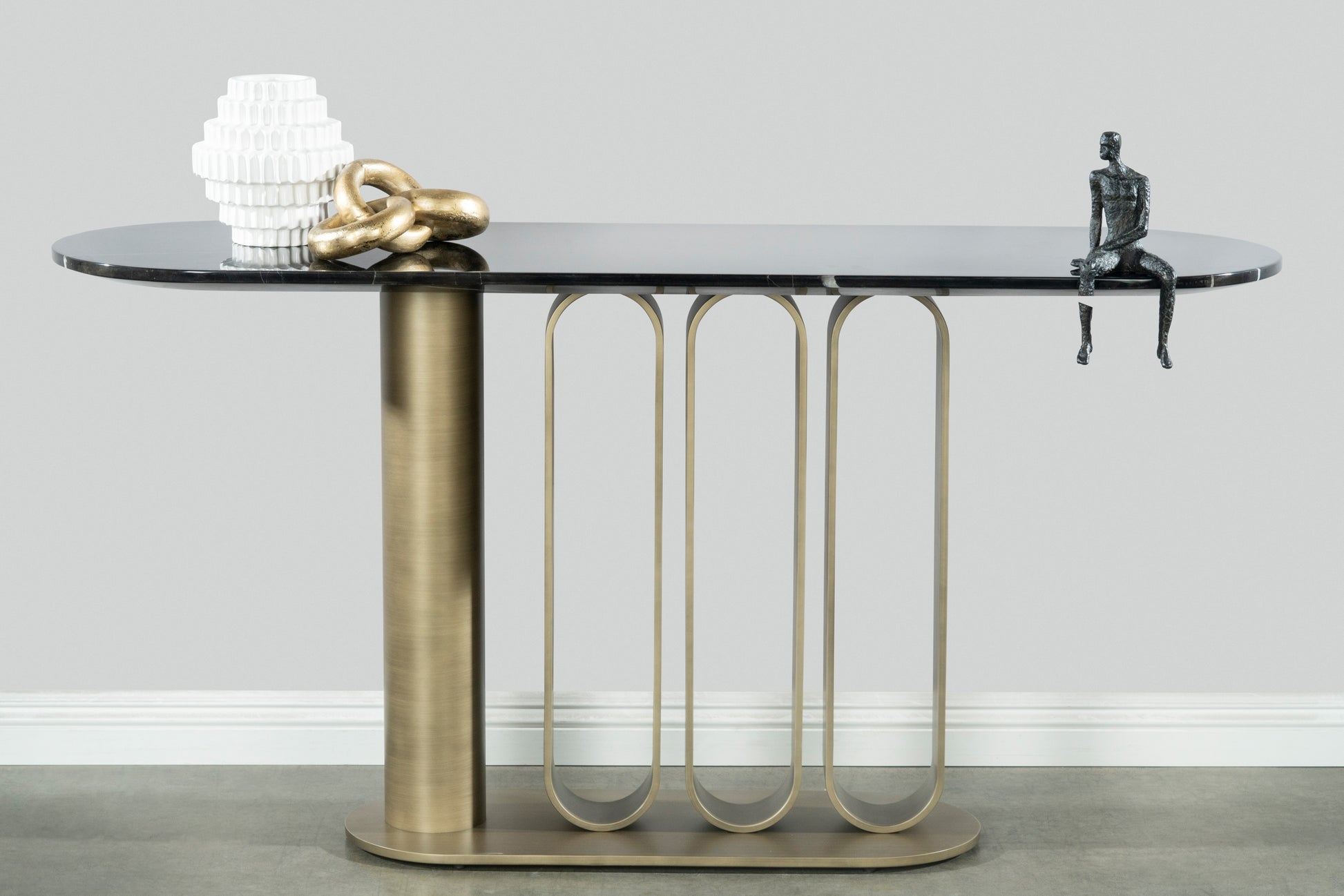 modern glam console table