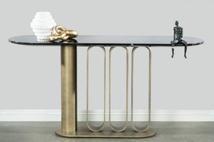 modern glam console table