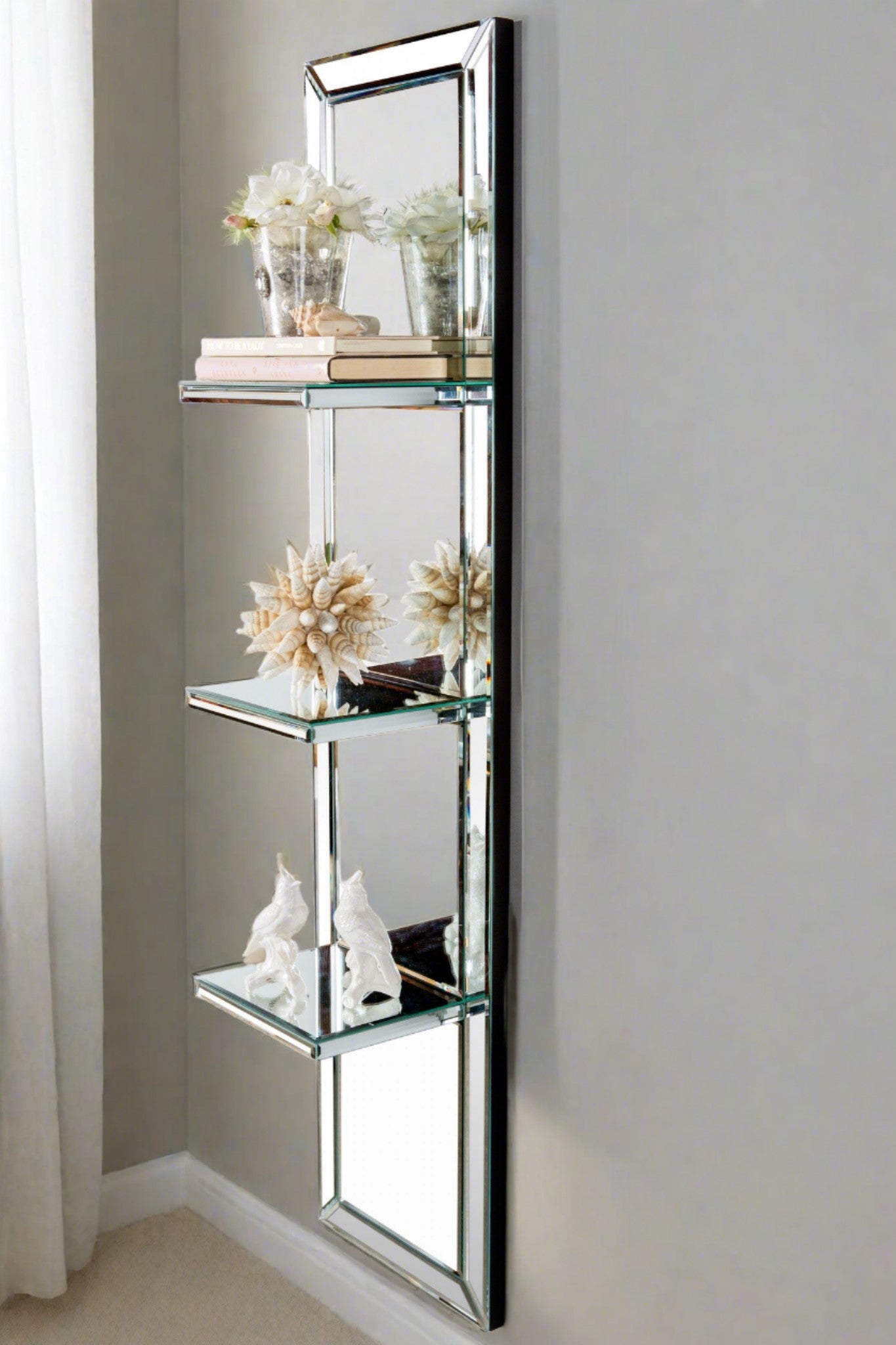 Mirrored Wall Shelf