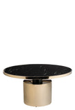 G39B- G40B-Taylor Set of 2 Coffee Table Set-Black and Gold