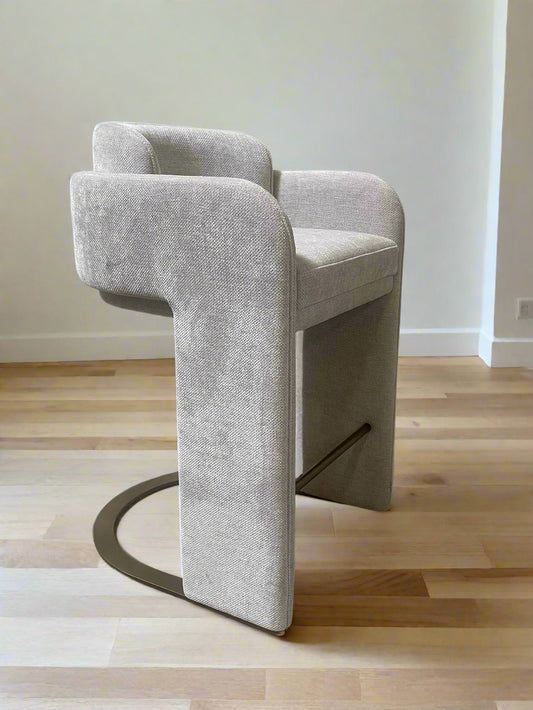 white velvet stools