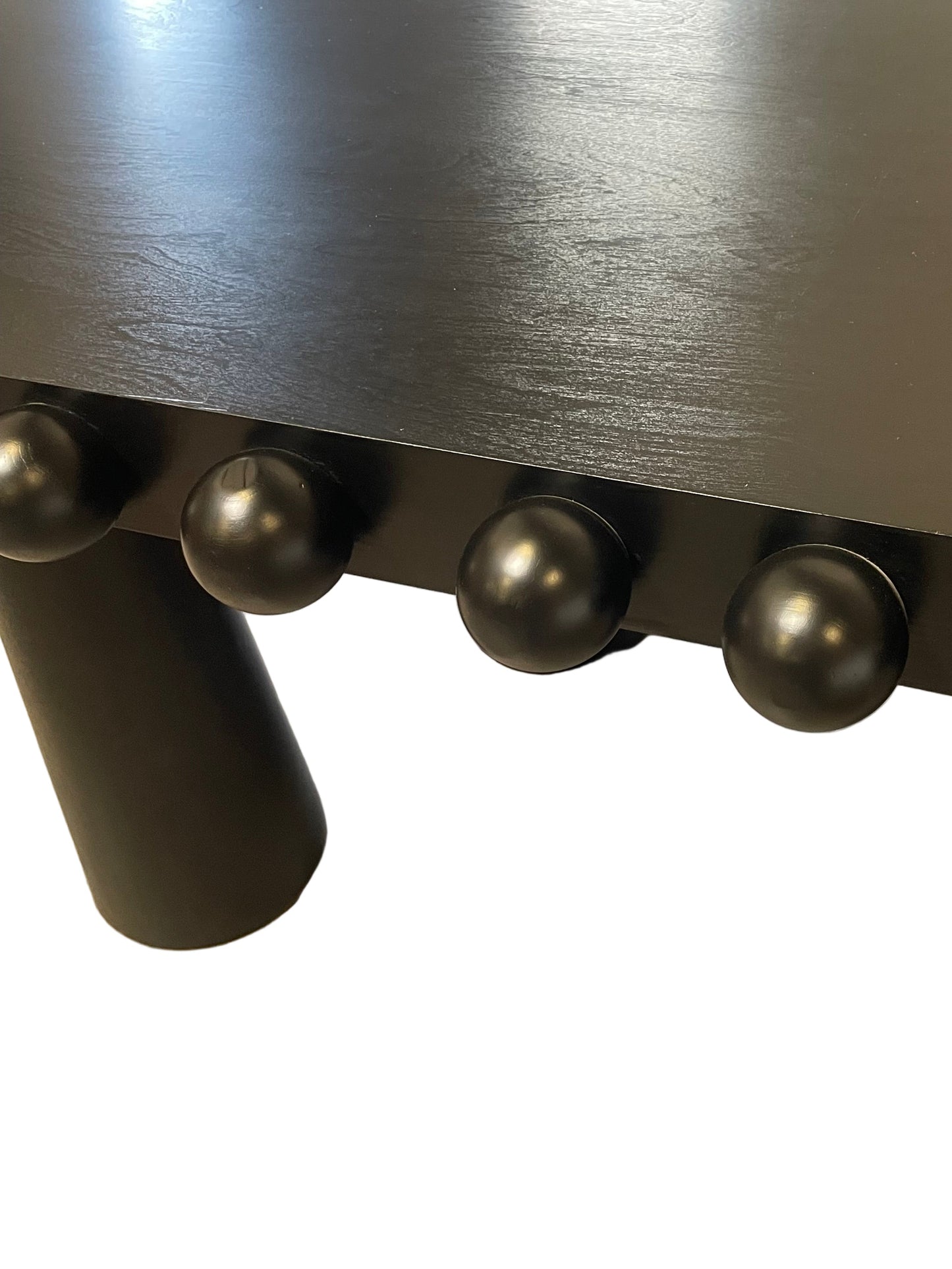 Dot Rectangular Wood Dining Table in Black (Copy)