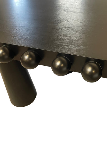 Dot Rectangular Wood Dining Table in Black (Copy)