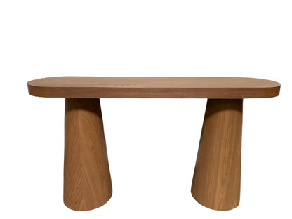 Cone Legs Oval Modern Console Table