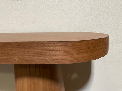 Cone Legs Oval Modern Console Table