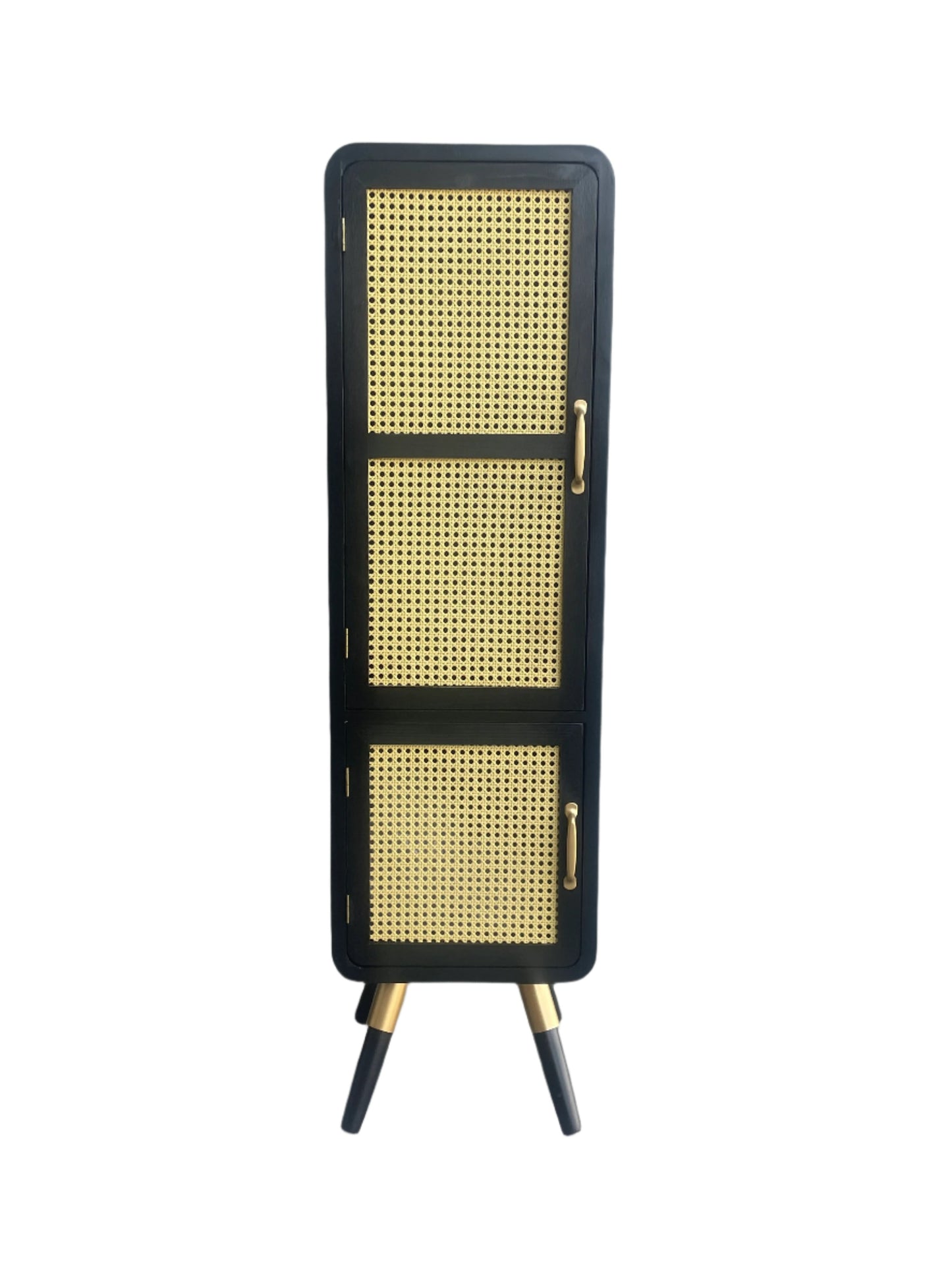 black tall cabinet