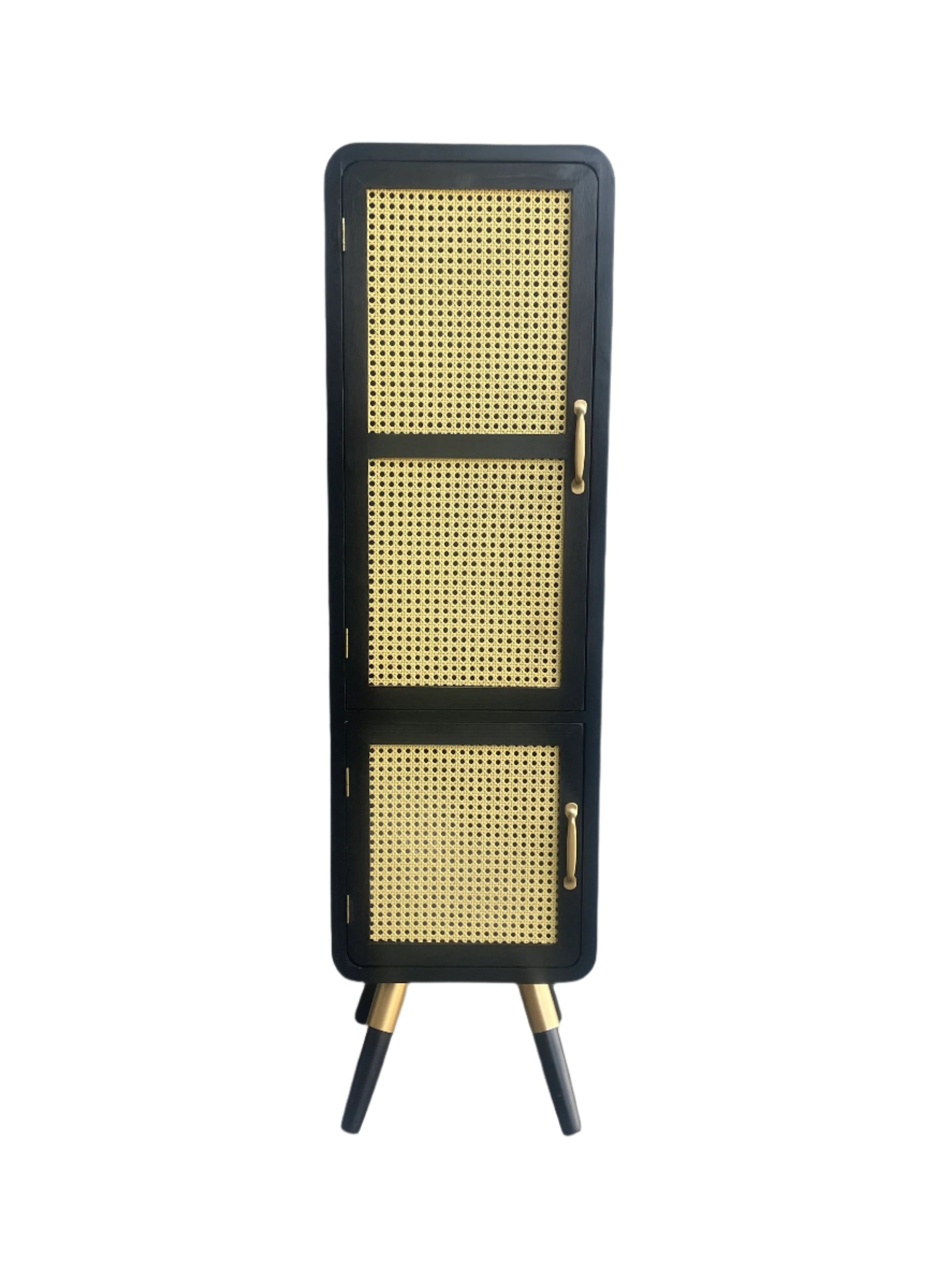 black tall cabinet