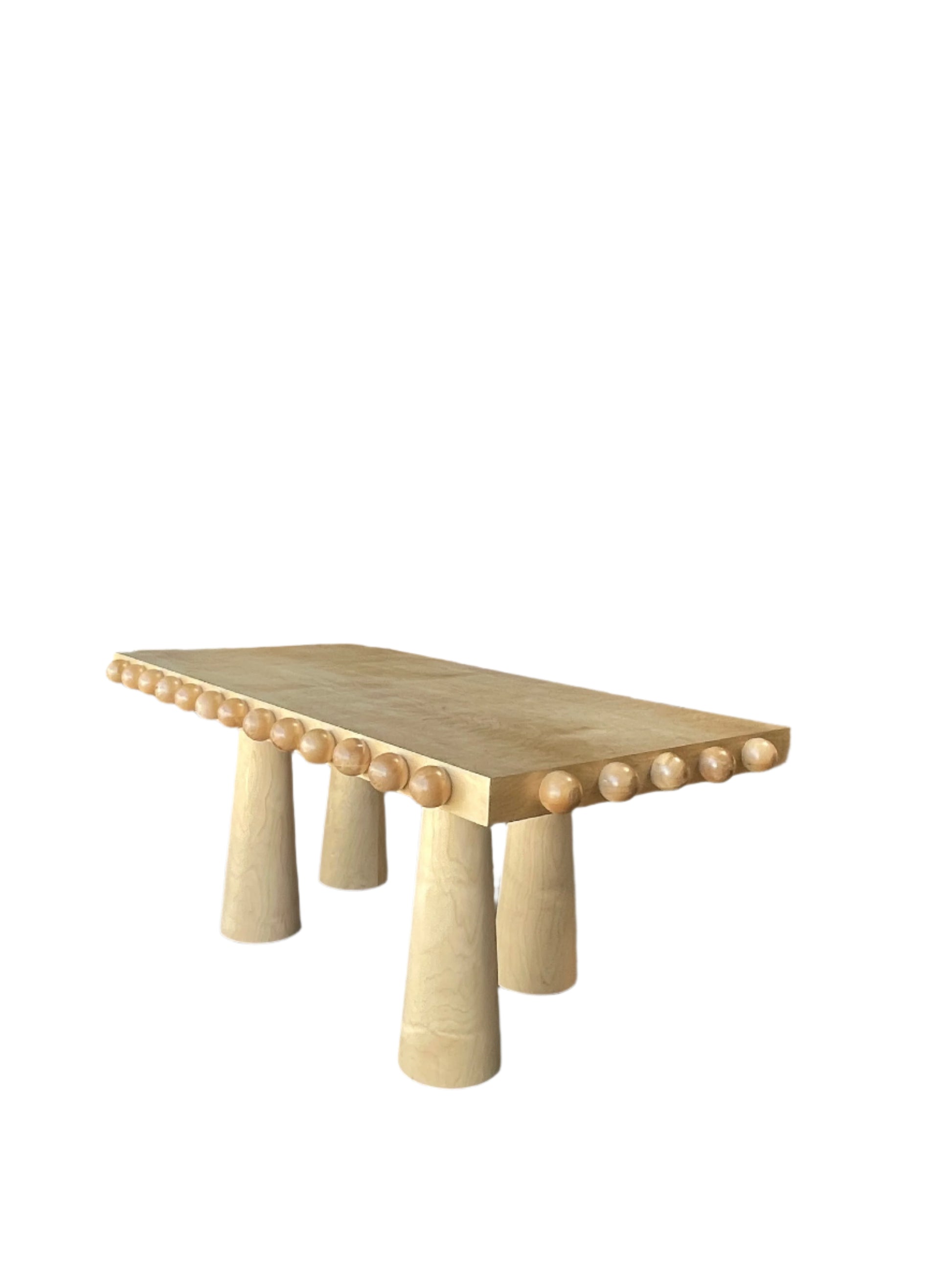 light wood chic dining table