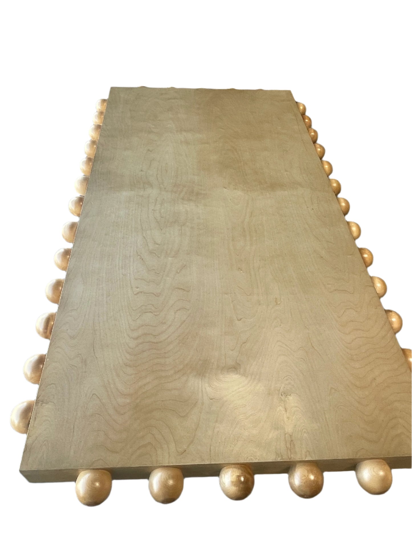 Dot Rectangular Wood Dining Table in Light Oak