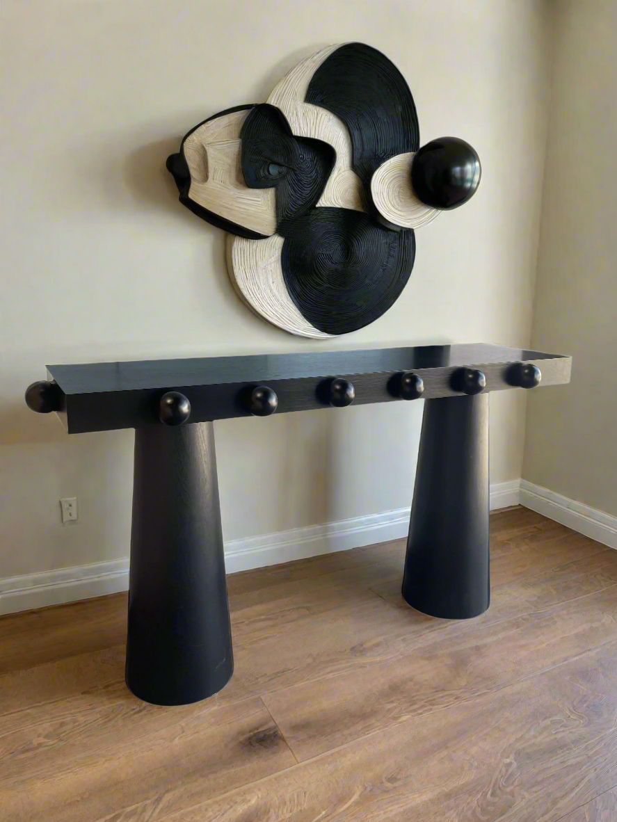 Dot Modern Console Table in Black
