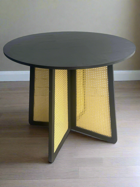 cane dining table