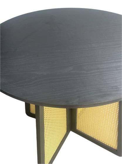 mid century modern round dining table