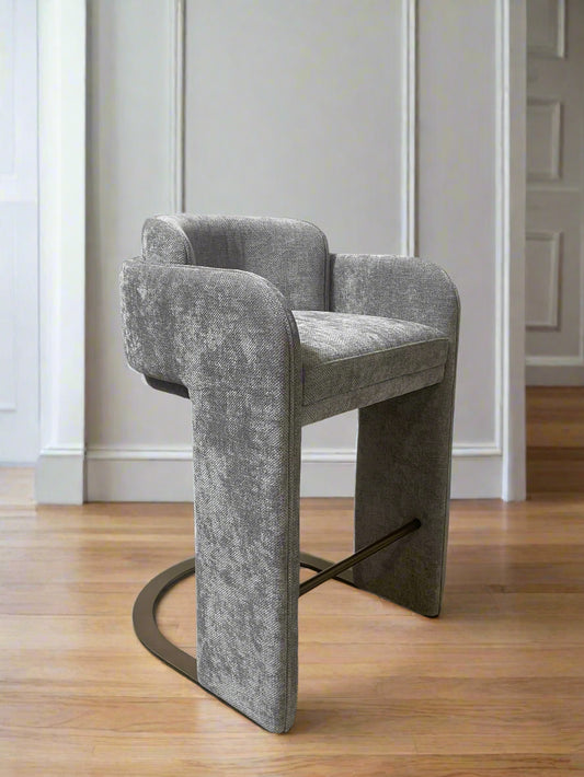 gray velvet kitchen stools