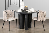 J-02BG-BLK-Balmain Mirrord Top Accent Table in Black
