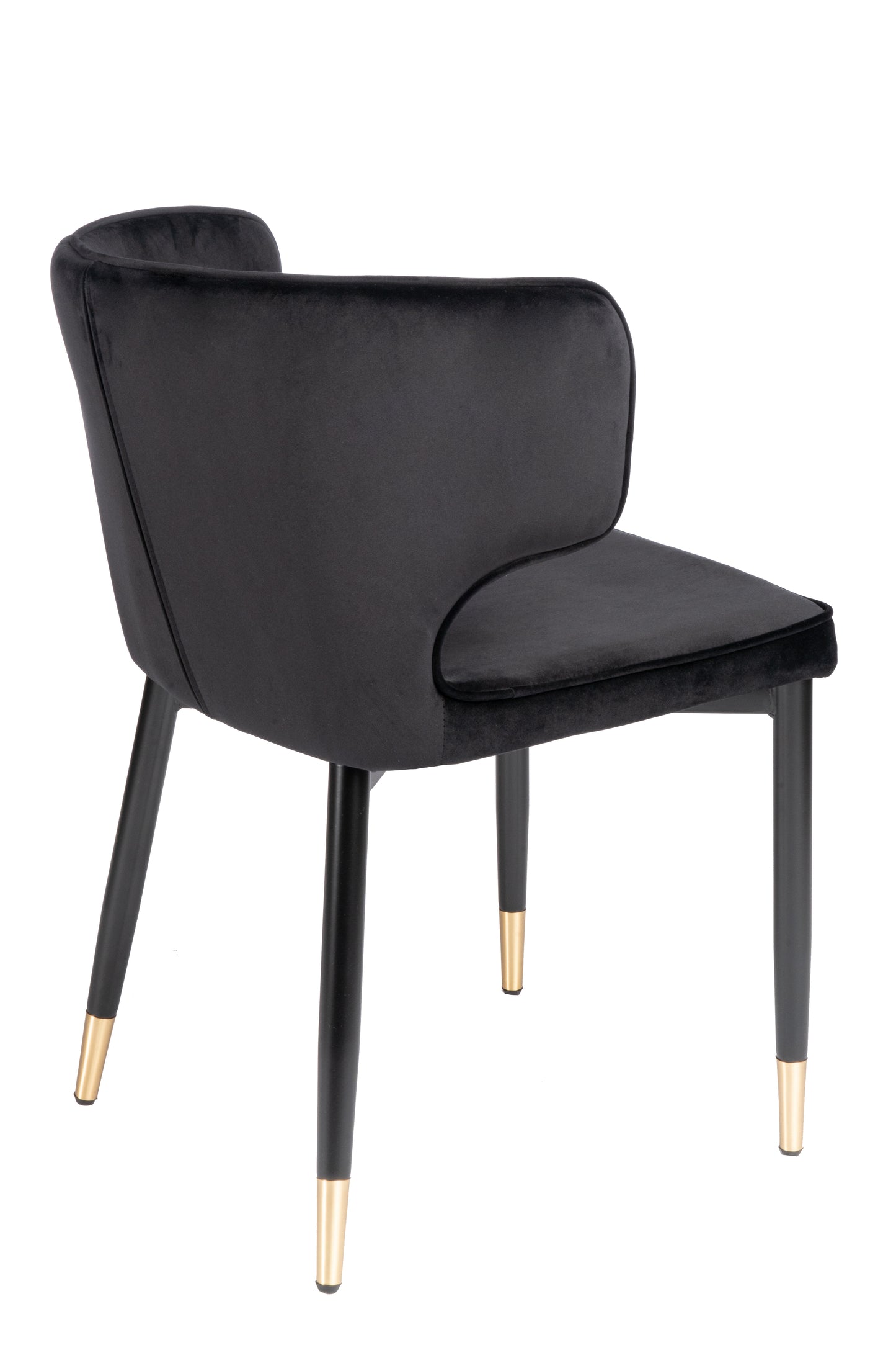 Balmain Marble Top Oval Dining Table for 6 with Black Chairs