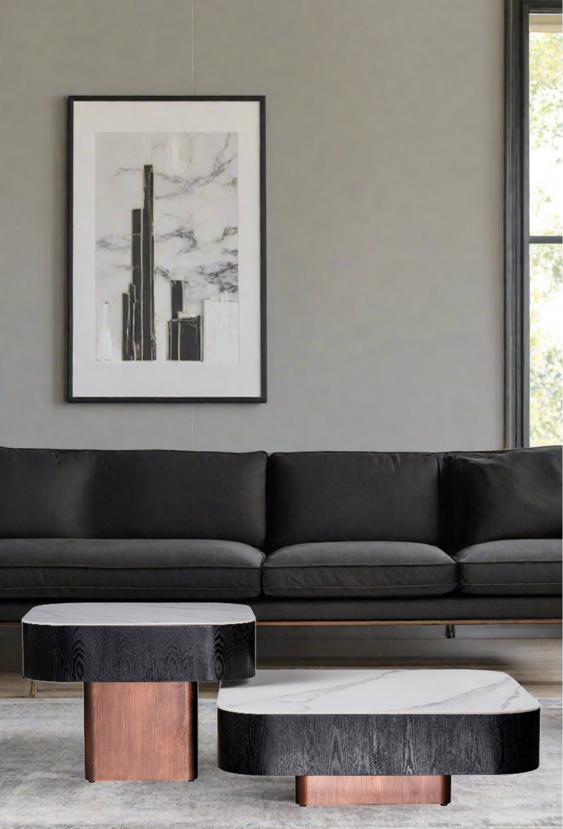 rounded edges coffee table