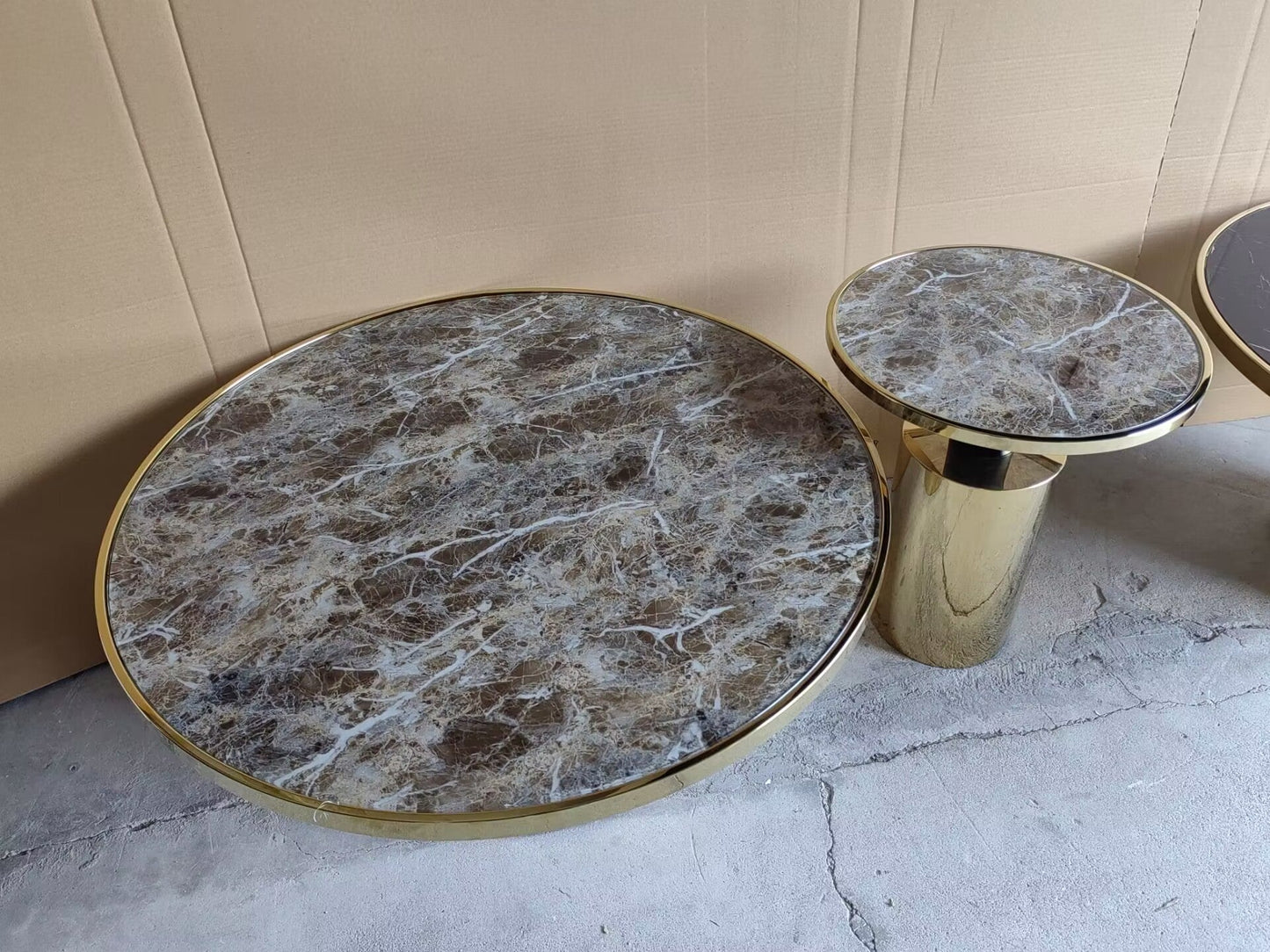 Taylor Coffee Table-Brown and Gold