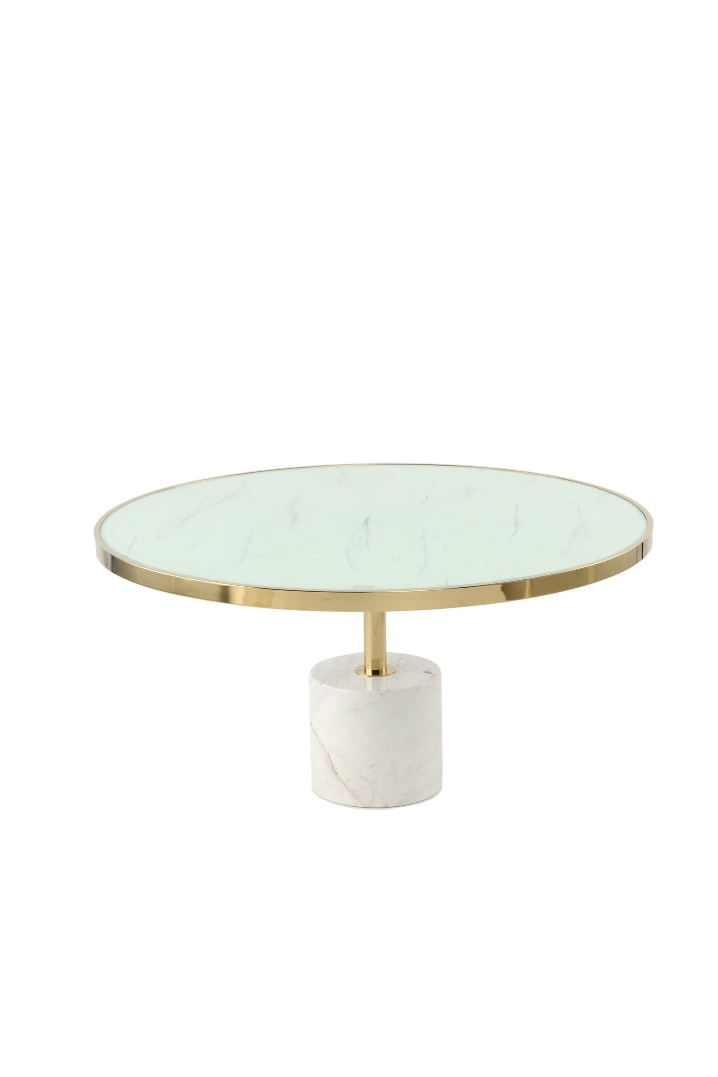 white and gold coffee table