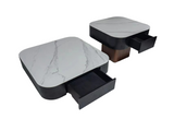 Styles Ceramic Top Set of 2 Coffee Table Set with Storage