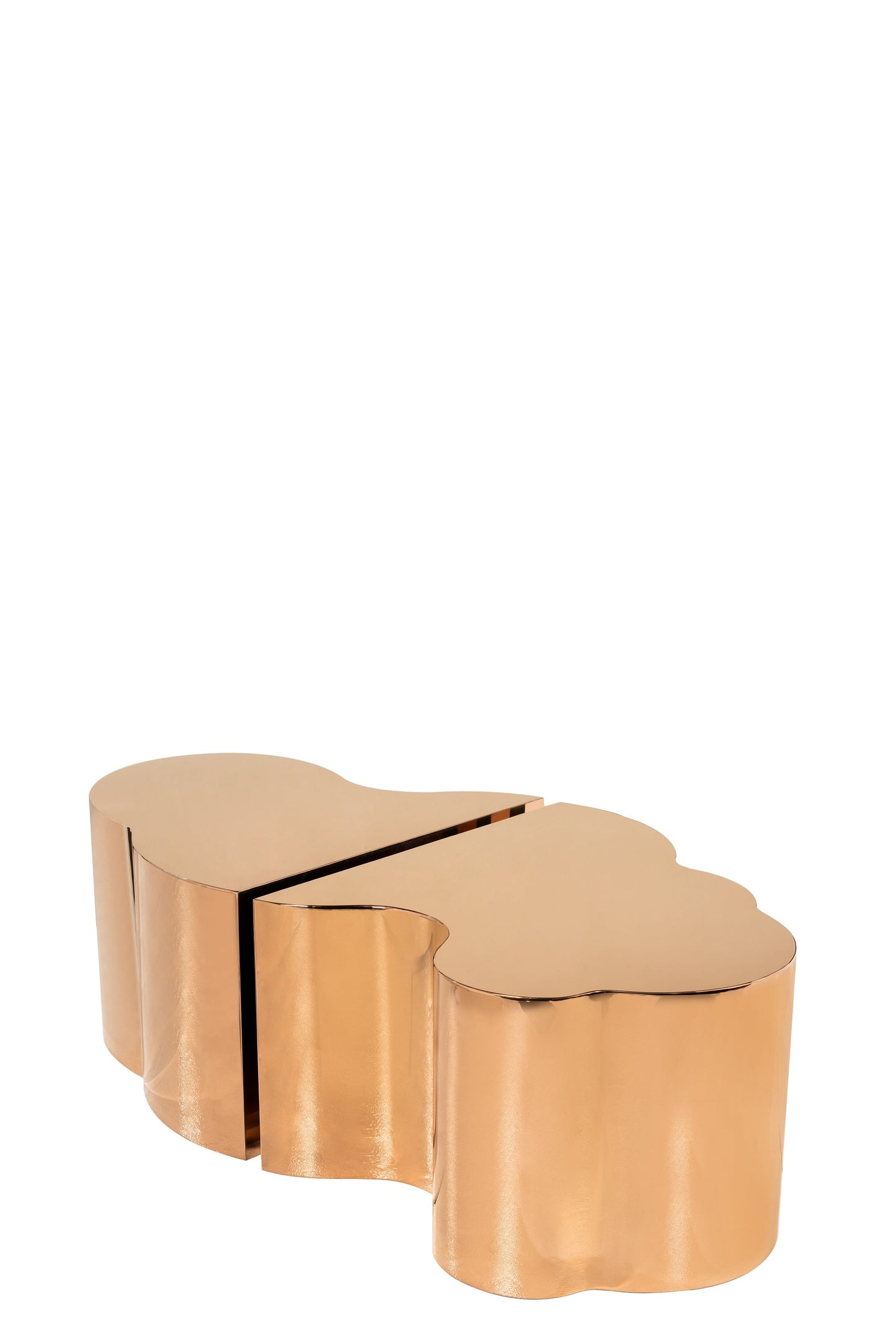 Kate and Luca Coffee Table Set in ROSE GOLD