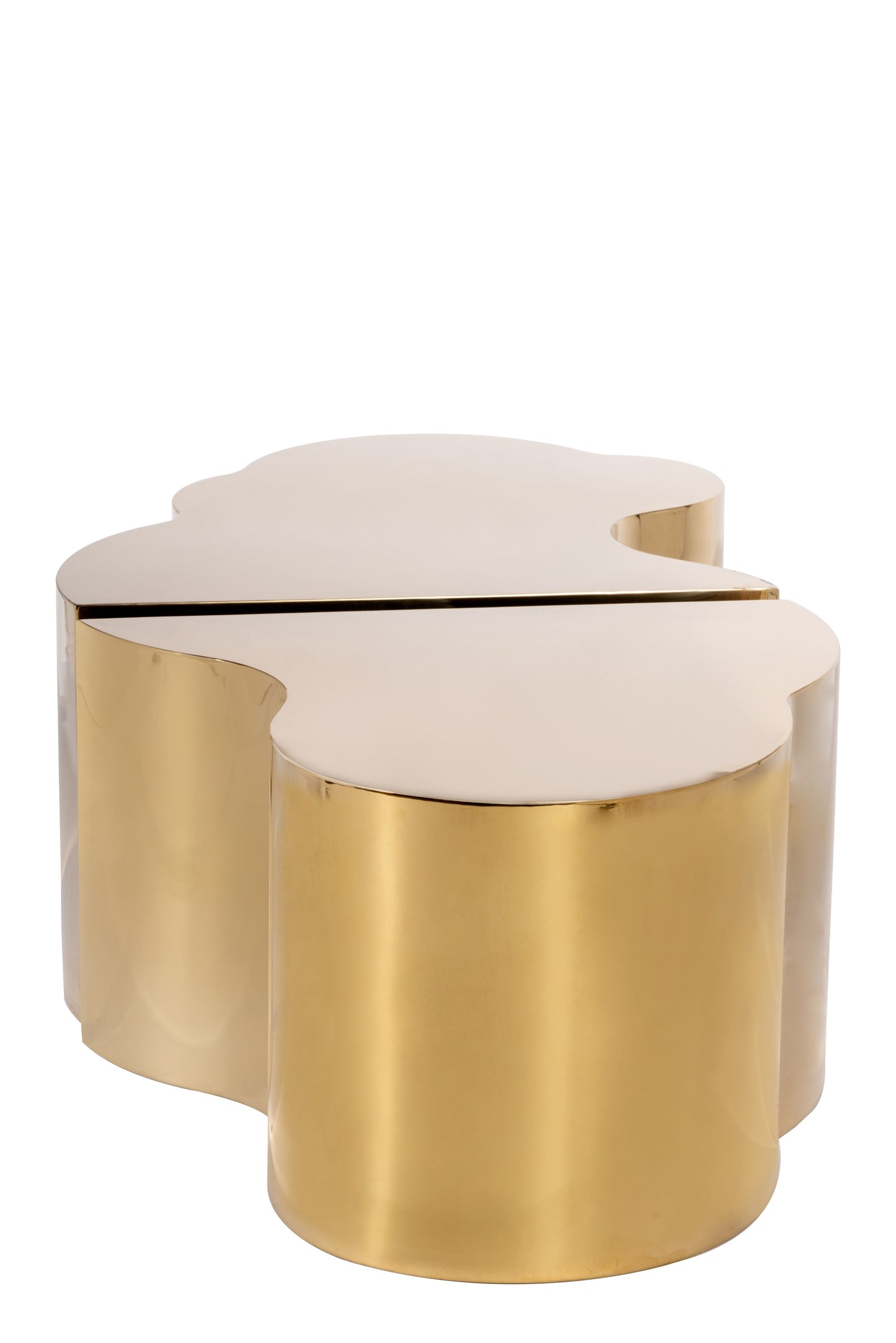 Kate And Luca Coffee Table Set in Gold