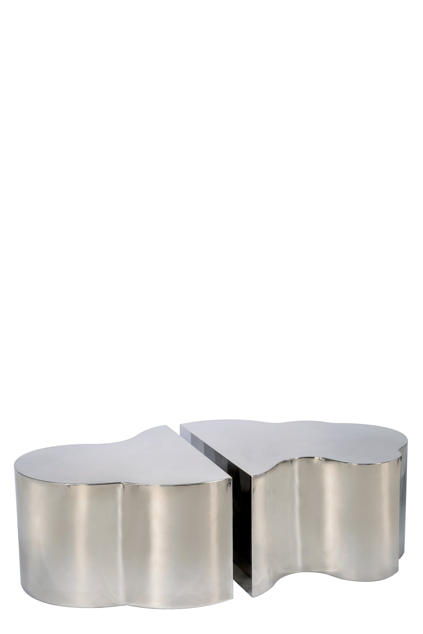 Kate and Luca Coffee Table Set in Silver