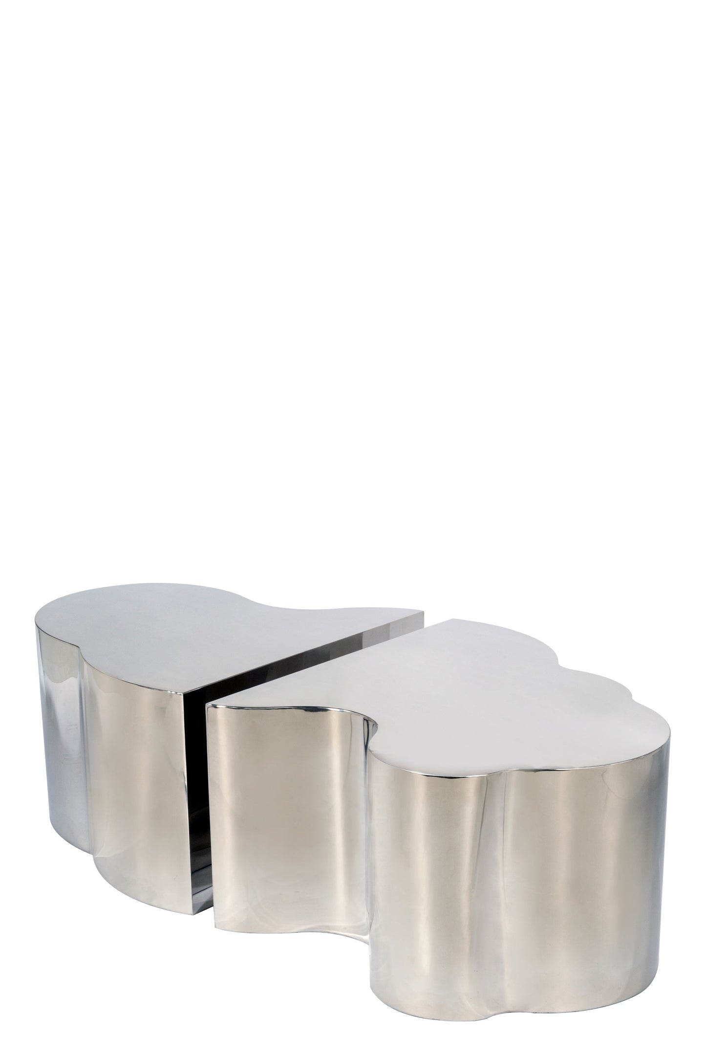 Kate and Luca Coffee Table Set in Silver