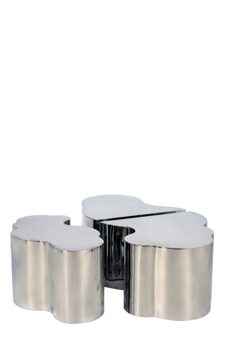 Kate and Luca Coffee Table Set in Silver