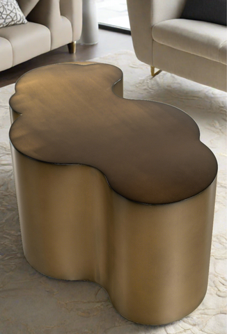 free form gold modern coffee table 