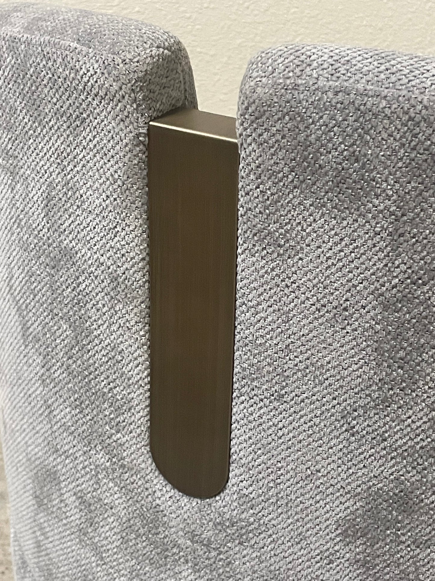 chenille  gray chair