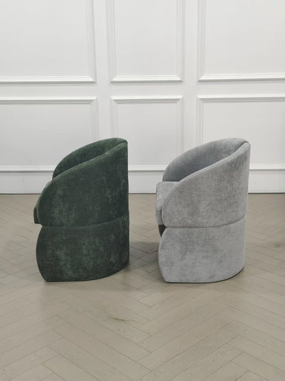 modern chic full back dining armchairs