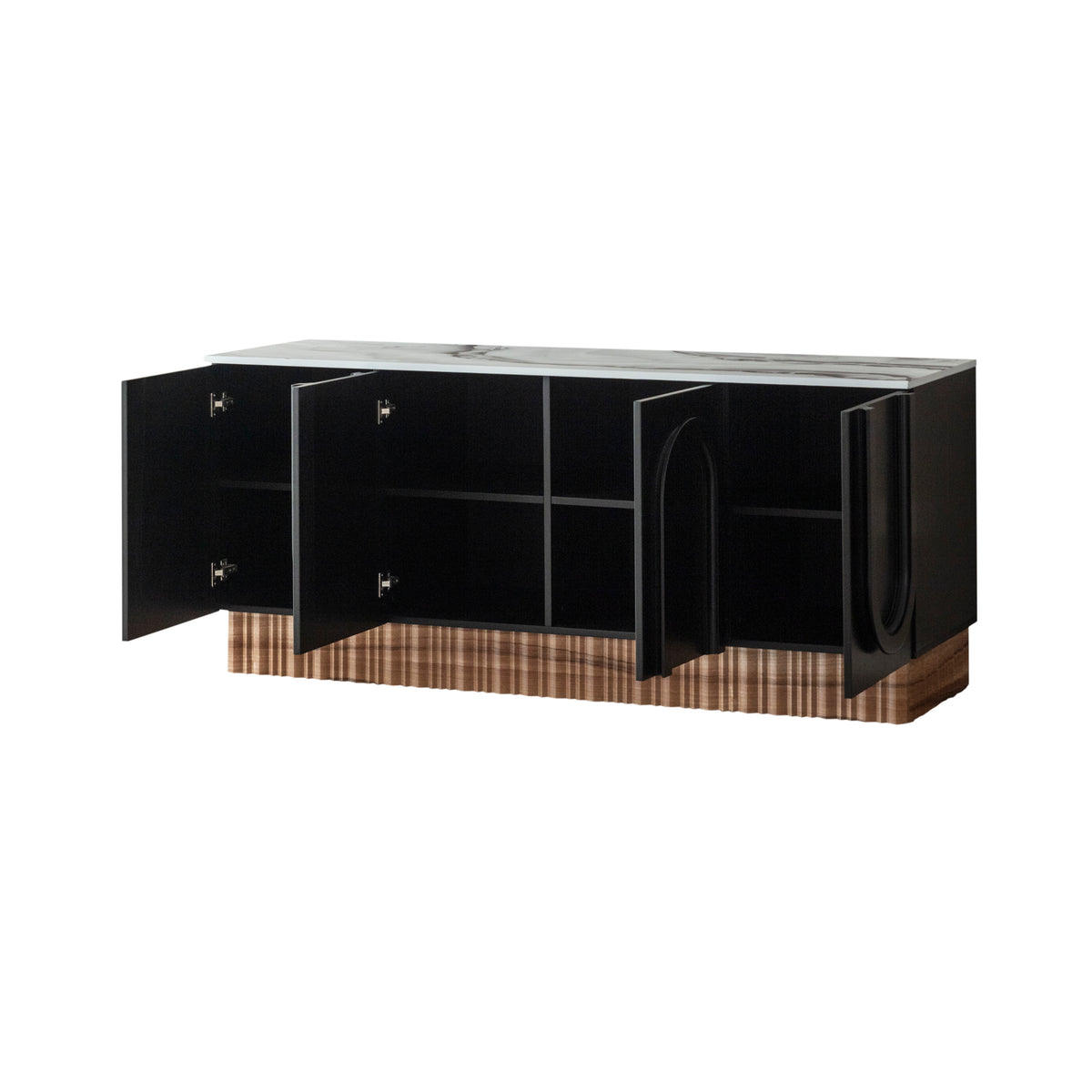 Cara Black and Gold Architectural Sideboard| Luxury Furniture – Statements by J