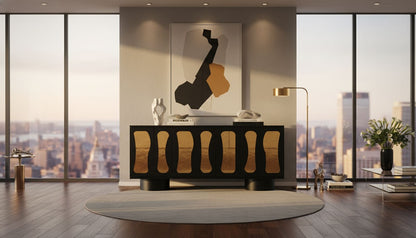 column legs contemporary sideboard