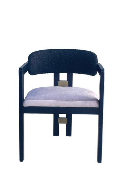 contemporary chic dining chair with arms
