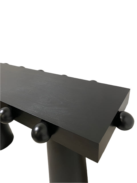 Ball design console table in black by Statements by J