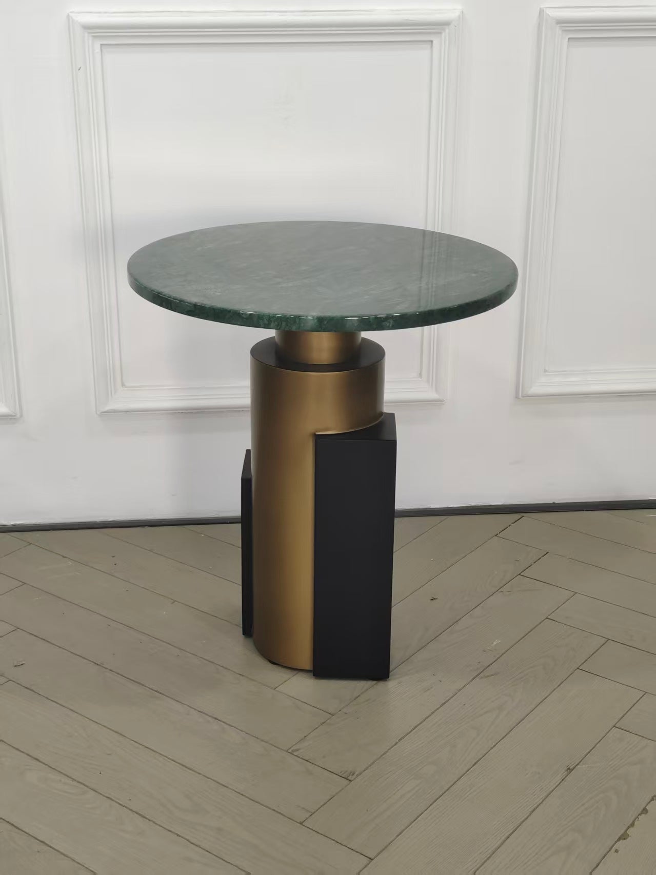Architectural modern round side  table