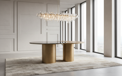 modern irregular shaape dining table