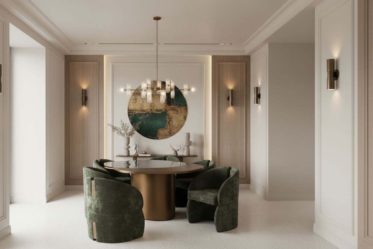 luxury modern dining room set