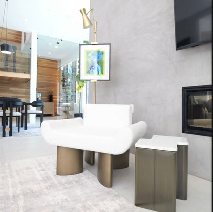 marble side table free form