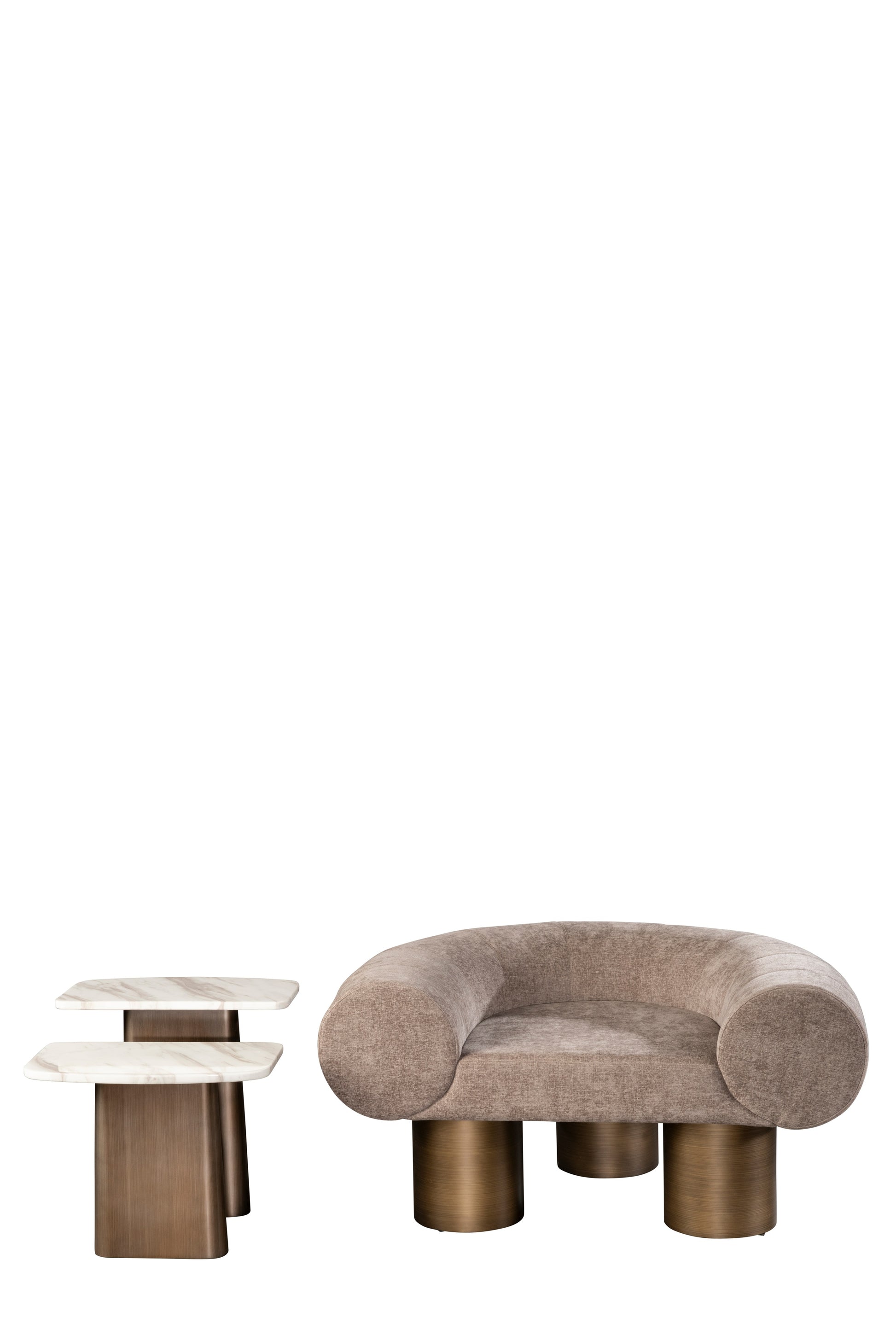 Modern brown accent chair