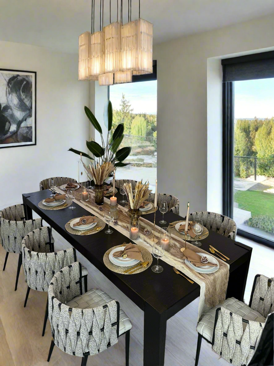 contemporary leather dining chair