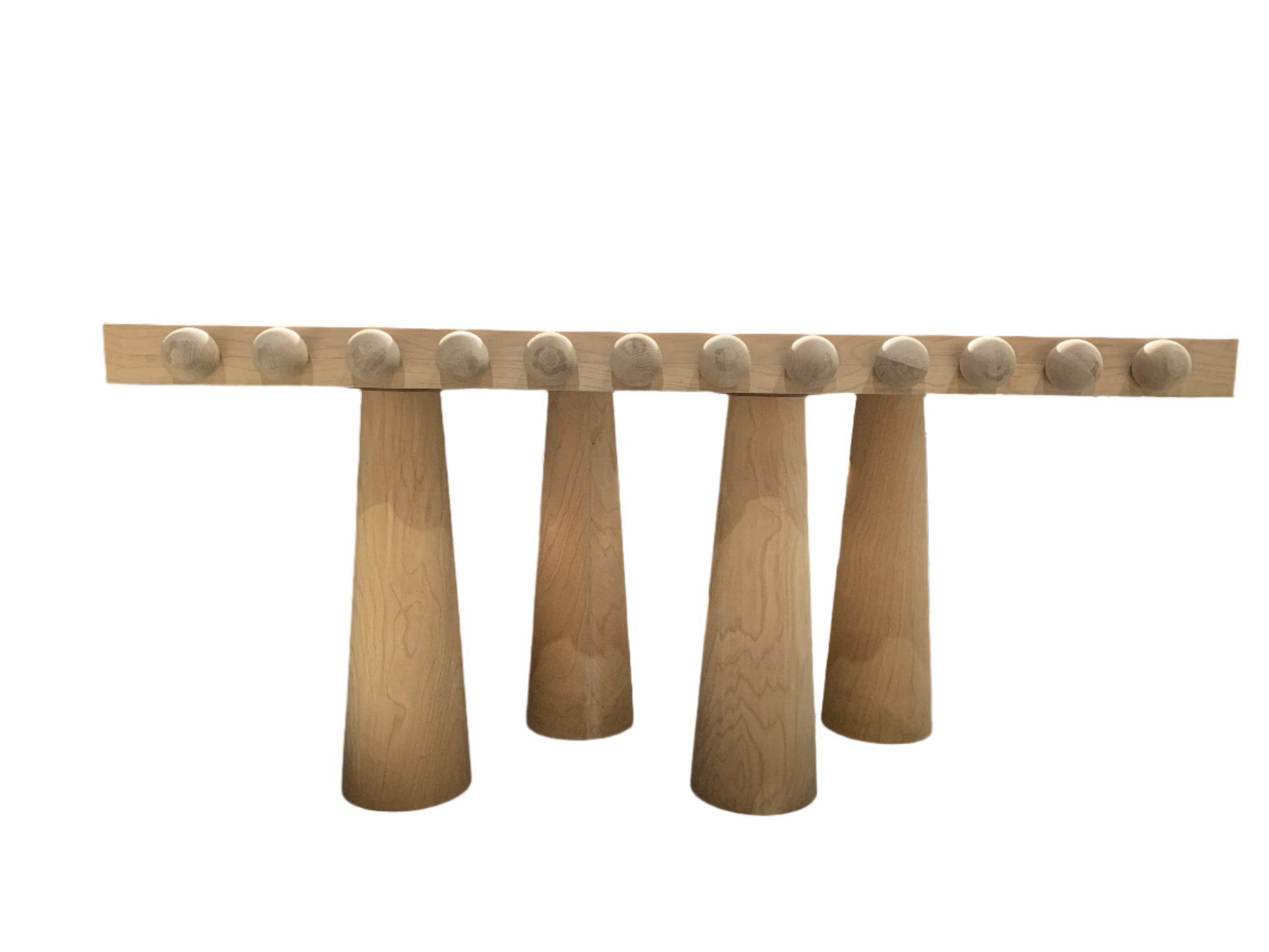 light oak wood dining table