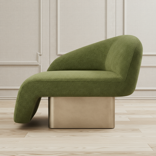 Kaia green lounge chair by Statements by J