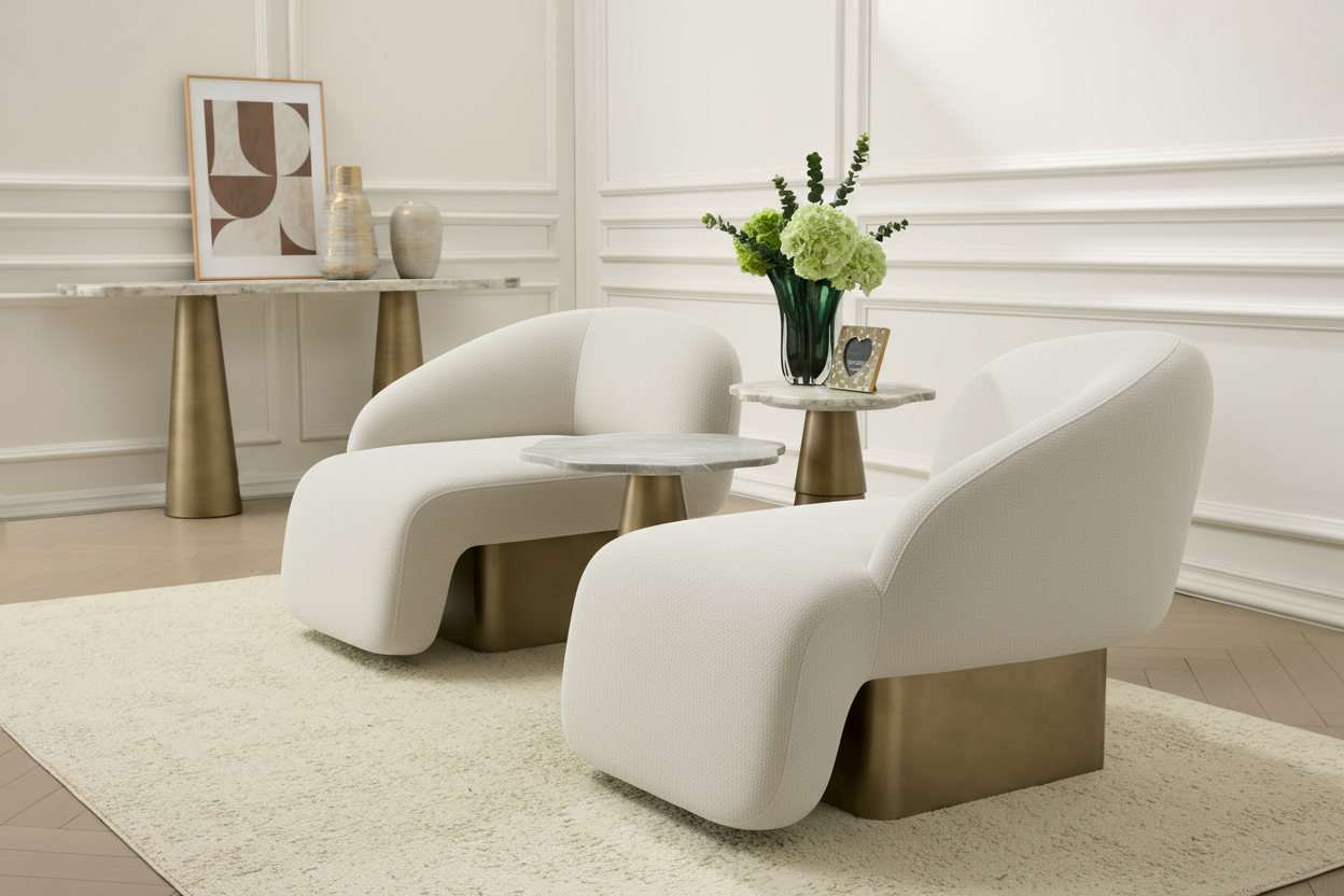 Kaia set of 2 lounge chairs by Statements by J